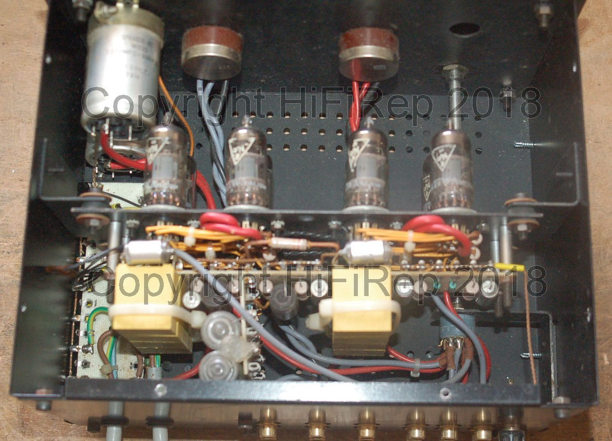 Amplificateur à tube KT88 Sing End - 16W, 2 canaux, noir/silver
