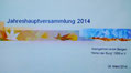 Jahreshauptversammlung 2014