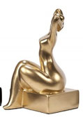 statuette femme mini noir or gris blanc 15cm penseur rodin femme decoration idée cadeau anniversaire mariage invitation paque noel luxe promo solde art oeuvre design moderne tendance epurée contemporaine intérieur