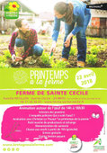 Flyer Marchés à la Ferme Ste Cécile avec liste des producteurs