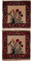 Set of two Sarouk Iran rugs 