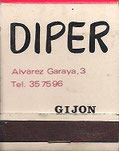 CAJA DE CERILLAS (LIBRILLO) MEYBA - BAÑADORES DIPER (GIJON) COMPLETA (1,50€).
