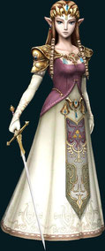 Zelda in "Twilight Princess", original 3D Modell