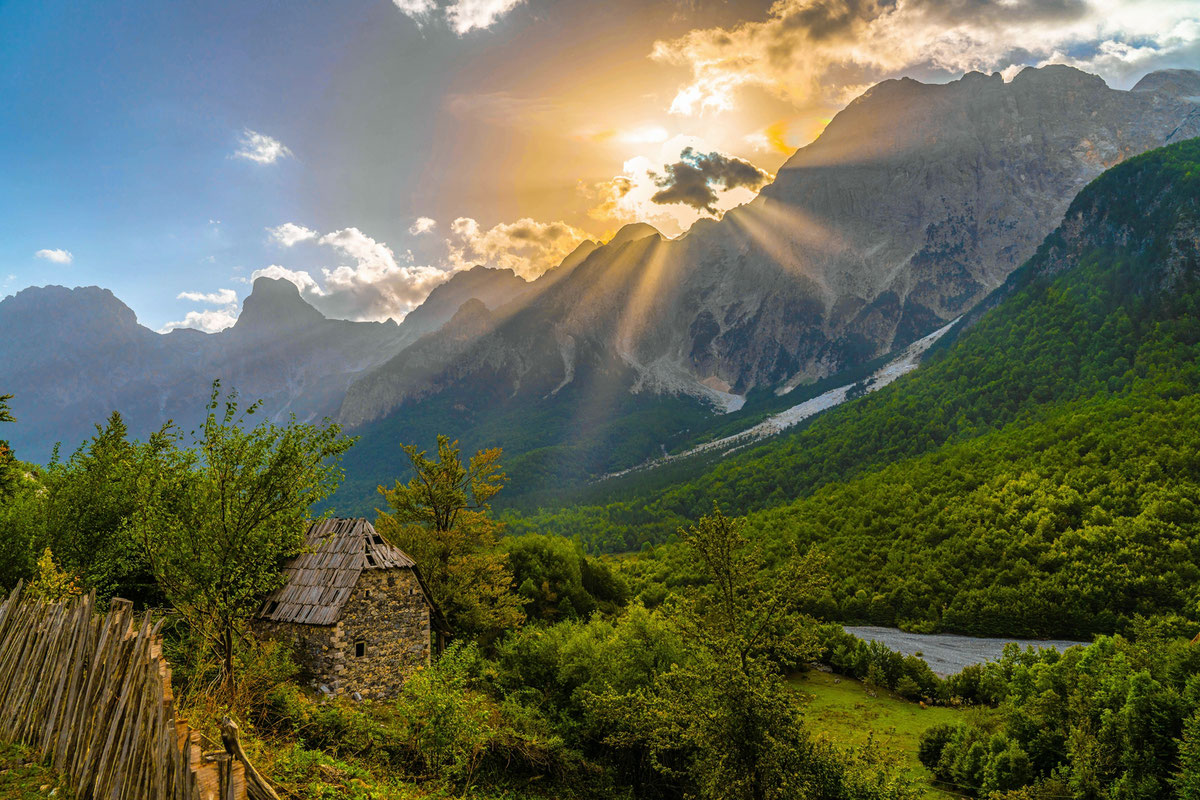 Valbona Tal # Teth # Sonneaufgang # Albanien # Roland Valter # Naturfotografie # 