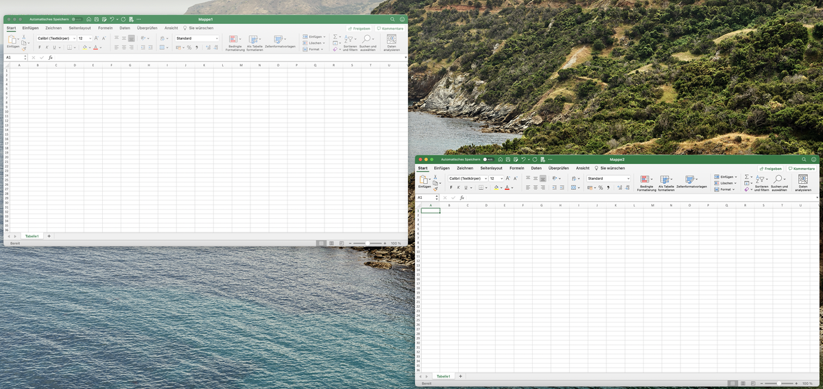 Mac Excel zwischen Dateien wechseln Hanseatic Business