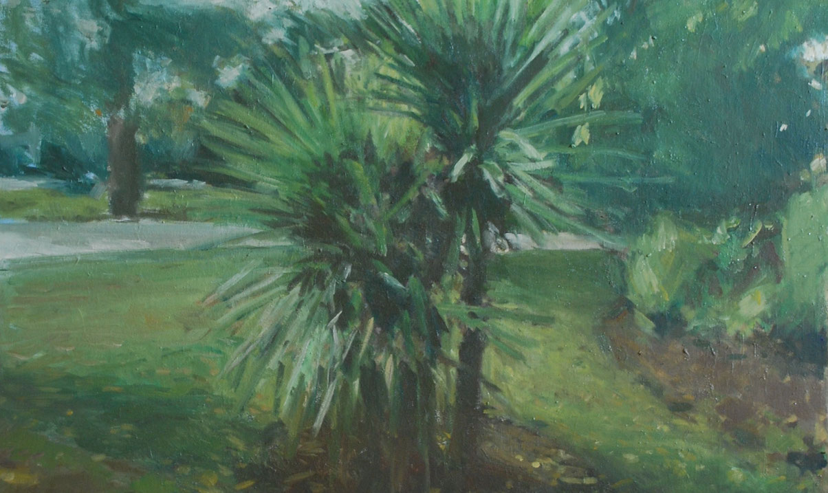 Nicolas-Borderies-Oil-Painting-on-canvas-92x73cm-Ficus-Grand-Rond-Peinture à l'huile-Fine-Art-Beaux-Arts