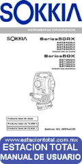 ficha tecnica programas manual de usuario estacion total sokkia