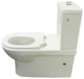 Ambulant / Assisted Living Back to Wall Toilet Suite P/S Trap 90-280mm with white or grey toilet seat and raised flush button, WELS 4 star rating, 4.5/3L