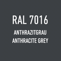 Windschutz mit Profilen in anthrazit RAL 7016