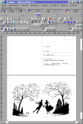 PC/GEOS GeoWrite Weihnachtskarte