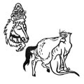 送り狼と馬頭観音