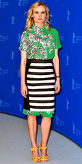 Diane Kruger Oreintal/Monochrome Outfit