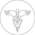 Logo als Vector Zeichnung Tierarztpraxis Petra Morlock
