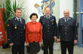 v. l. n. r.: S. Walberer, OB Dr. Seelbinder, SBM H. Jahreis, SBI H. Fleck Foto: FF MAK