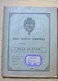 Cahier de l'école primaire communale vers 1954