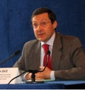 Philippe Bas lors de la session sur le vote du budget 2011 du Conseil général de la Manche