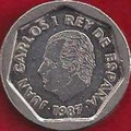 MONEDA ESPAÑA - KM 829 - 200 PESETAS - JUAN CARLOS I - 1.987 (NUEVO DISEÑO) COBRE - NÍQUEL (MBC-/VF-) 4€.