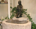 Noelle Wasserspeier auf Granitbecken