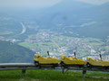 Sommer Rodelbahn die Action in den Bergen Achterbahn mit perfektem Ausblick... 