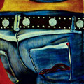 Jeans / Öl auf Leinwand / A.G.