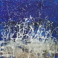 Sinfonie in blau I, Acryl auf Leinwand, 40x40x4 cm, 460 €