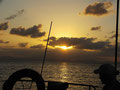 sunset vom Boot us