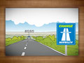Vektorgrafik für Präsentationsfolien - Change Autobahn
