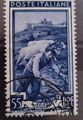 1950 - yt586 - UMBRIA - L'aratro (La charrue) - ITALIE AU TRAVAIL