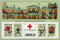 2012 Générosité, entraide, solidarité, chaleur - Carnet de 5 timbres créé par Pénélope Bagieu
