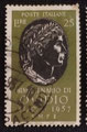 1957-ytIT737- Ovide né en 43 av. J.-C. à Sulmone en Italie et mort en 17 ou 18 ap. J.-C., exilé à Tomis. Poète latin. L'art d'aimer et les métamorphoses sont ses oeuvres connues.