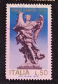 1975-ytIT1212 - Ange à la colonne sur le pont st Ange à Rome  'Mon trône était une colonne de nuée' réalisé par Antoni Raggi, scupteur élève de Bernini dit le Bernin