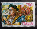 1991 - TIMBRE ITALIE - yt IT 1909 - DECOUVERTE AMERIQUE Christophe COLOMB  dessiné par ANTONELLI et FILANCI