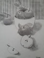 Pommes, dessin de Chloé, 14,5 ans