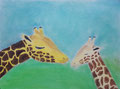 Girafe, pastel de Maëlys, 10 ans et demi