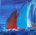 acrylique au couteau, 20x20cm