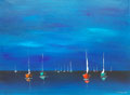 Rêve d'évasion, acrylique au couteau