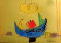 Panière à fruits, pastel de Aaron, 7 ans