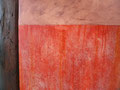 Peinture rouge vif au silicate sur stuc