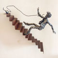 Uphill - Size (cm): 50x50x15 - metal artwork steel sculpture - (NOT AVAILABLE)