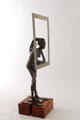 On the window - Size (cm): 36x28x96 (NOT AVAILABLE) - metal sculpture