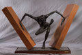  Beyond obstacle - Size (cm): 105x33x67 (NOT AVAILABLE) - metal sculpture