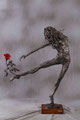 Fleeing perfection - Size (cm): 63x25x101 (NOT AVAILABLE) - metal sculpture