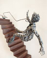 Uphill - Size (cm): 50x50x15 - metal artwork steel sculpture - (NOT AVAILABLE)