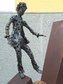 Balance between dreams and reality - Size (cm): 140x40x30 - metal artwork steel sculpture