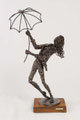 Dancing in the rain - Size (cm): 42x38x71 - metal sculpture