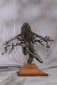 Against the tide - Size (cm): 91x68x72 - metal sculpture