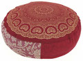 Meditationskissen rund Hoehe 10 cm luxus Golddruck "Shysie" 1