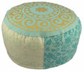 Meditationskissen rund luxus 15 cm aqua -2