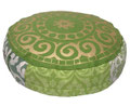 Meditationskissen-rund-10cm-green garden- 2