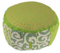 Meditationskissen rund luxus 15 cm green garden 1